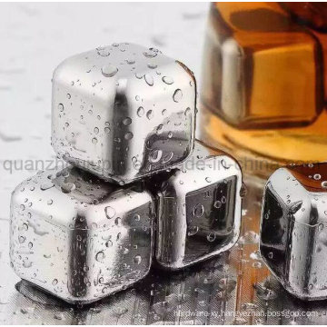 OEM Reusable Stainless Steel Wine Whiskey Stones Ice Cube